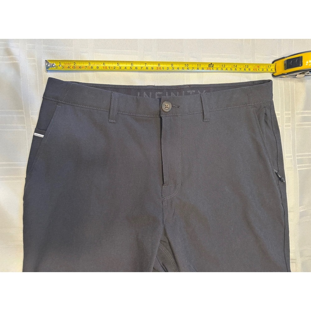 Infinity Shorts Mens 32 Gray Linearflex Performance Golf Active Stretch - Picture 4 of 8